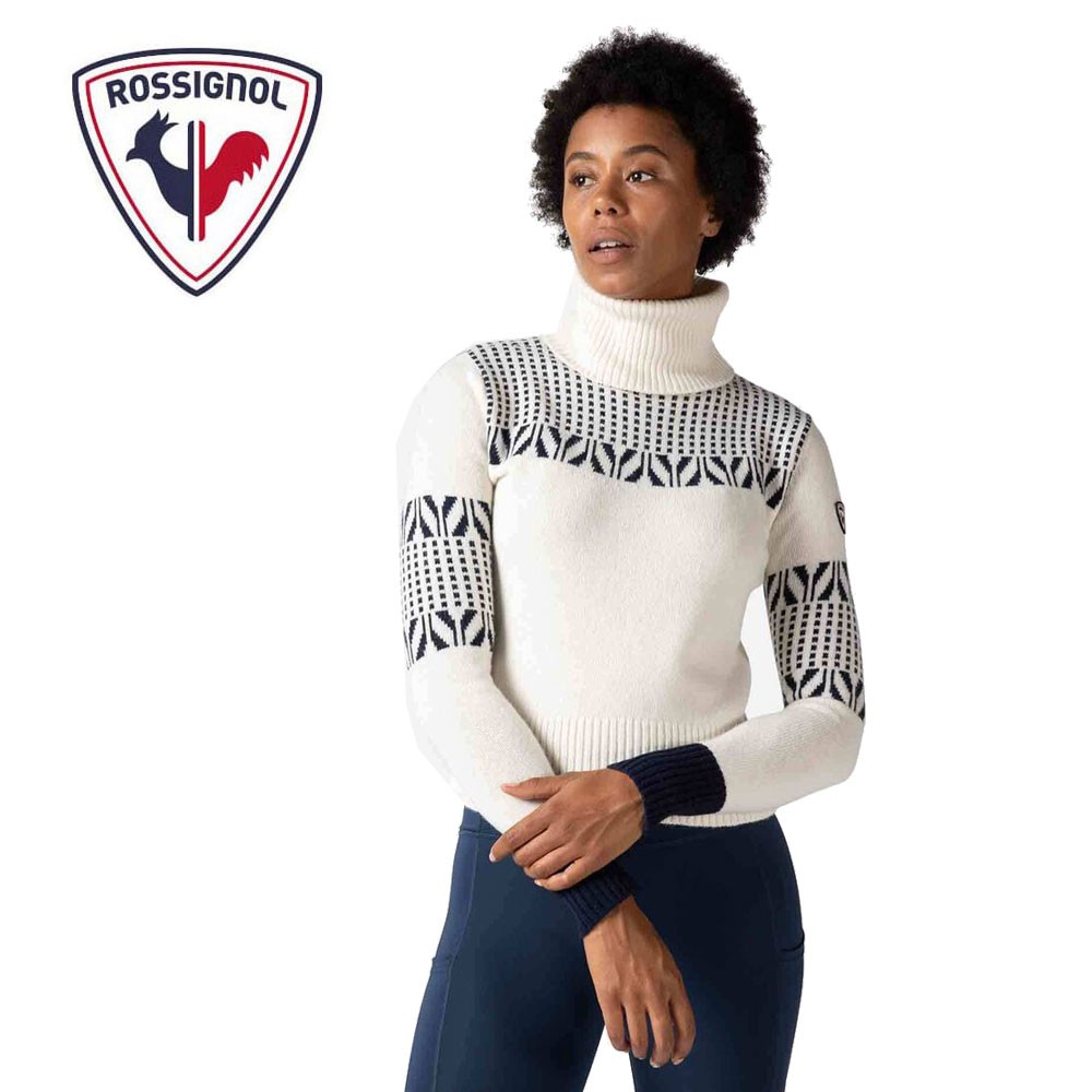 Pull ROSSIGNOL Vintage TN Knit Blanc Femme