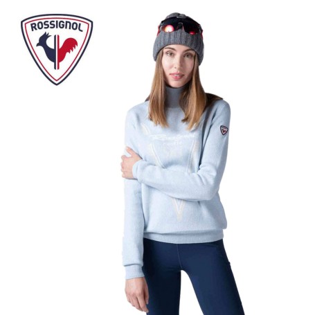 Pull ROSSIGNOL Victoire TN Knit Bleu clair Femme