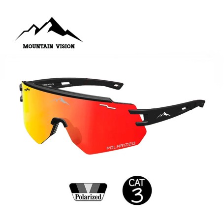 Lunettes polarisées MOUNTAIN VISION Speed Noir - Cat.3