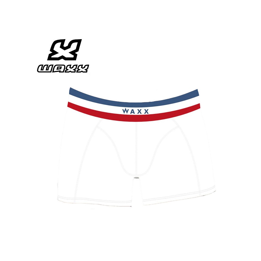 Boxer coton WAXX Frenchy Blanc Homme