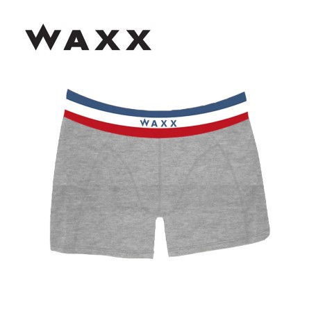 Boxer coton WAXX Frenchy Gris Homme