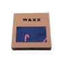 Boxer microfibre WAXX Sucres d'orges Bleu marine Homme
