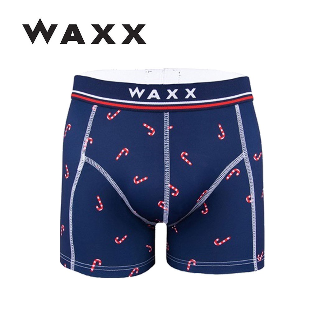 Boxer microfibre WAXX Sucres d'orges Bleu marine Homme
