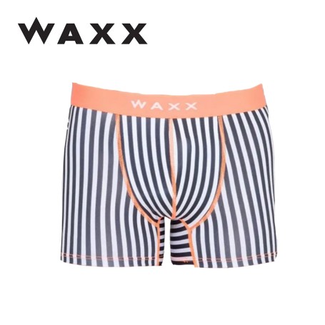 Boxer microfibre WAXX Lines Noir / Blanc Homme