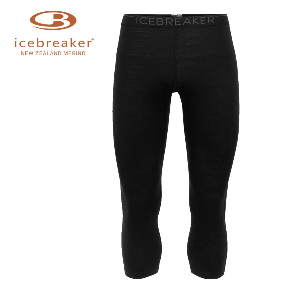 Corsaire merinos ICEBREAKER Oasis Legless 200 Noir Homme