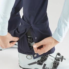 Pantalon Ski de rando SALOMON Outpeak Gtx Bleu marine Femme