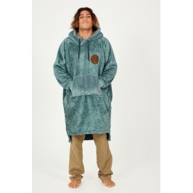 Poncho plaid AFTER Sofa Vert Unisexe