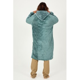 Poncho plaid AFTER Sofa Vert Unisexe
