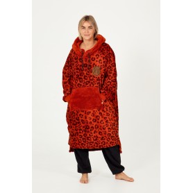 Poncho plaid AFTER Sofa Léopard Unisexe