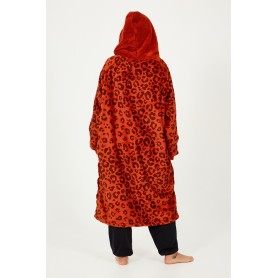 Poncho plaid AFTER Sofa Léopard Unisexe