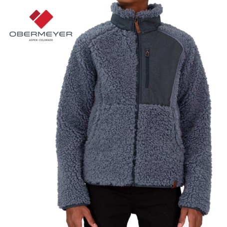 Veste polaire OBERMEYER Landry Sherpa Bleu Junior