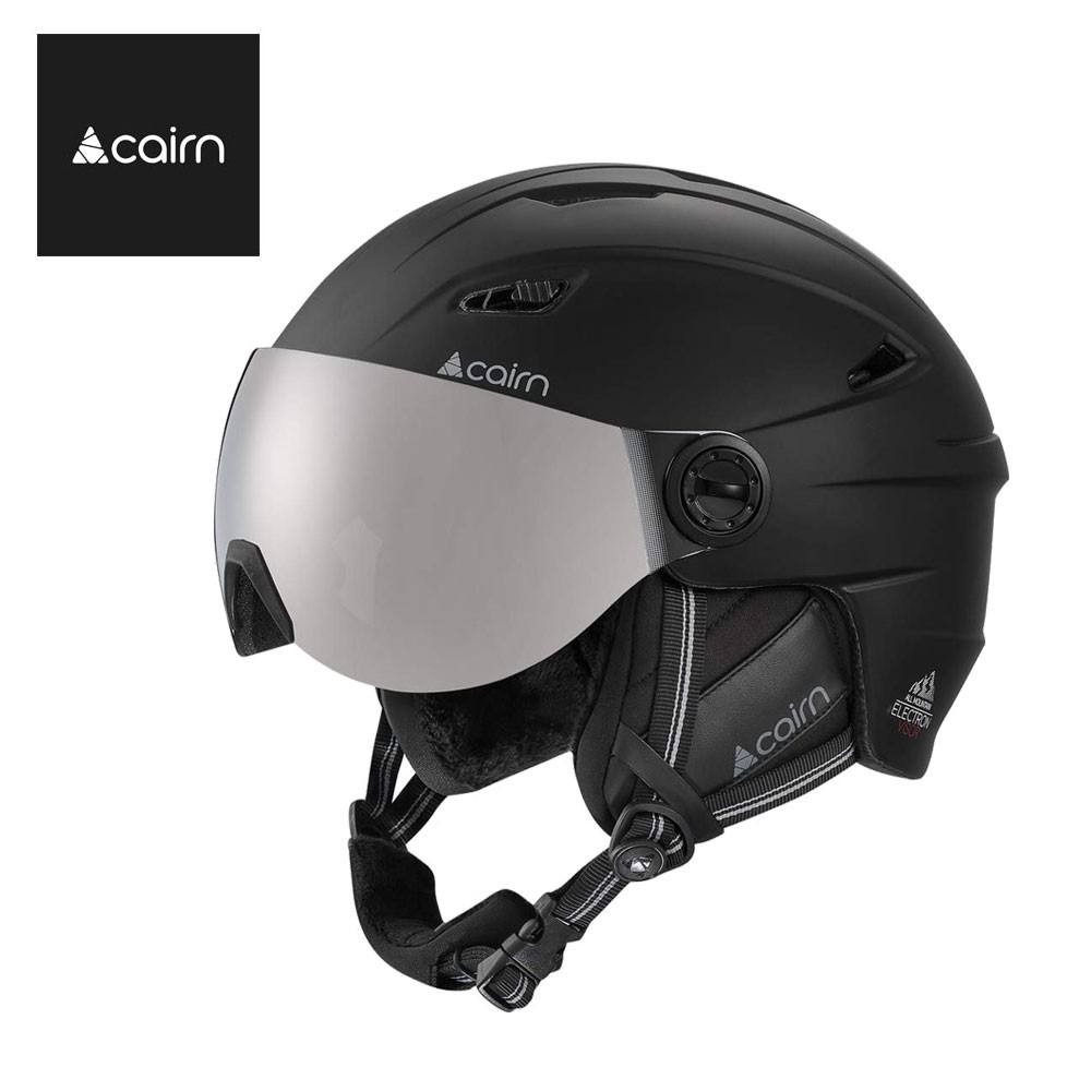 Casque de ski CAIRN Electron Visor Noir Junior - Cat.3