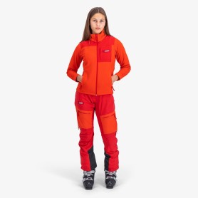 Veste zippée SWIX Surmount Stormfleece Rouge / Orange Femme