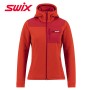 Veste zippée SWIX Surmount Stormfleece Rouge / Orange Femme