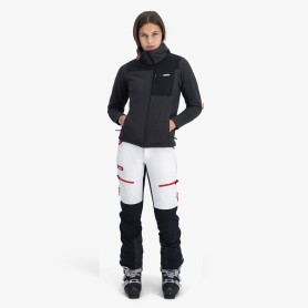 Veste zippée SWIX Surmount Stormfleece Noir/Gris Femme