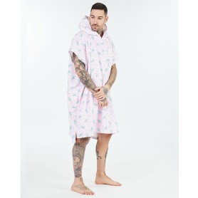 Poncho de bain AFTER ESSENTIALS Watermelon Rose Unisexe
