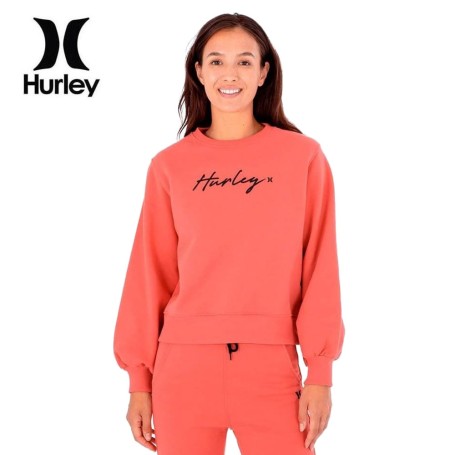 Sweat HURLEY Oceancare Script Guimauve Femme