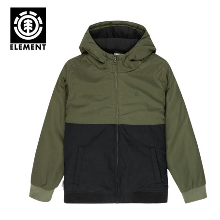 Blouson ELEMENT Dulcey Two Tones Kaki/Noir Garcon