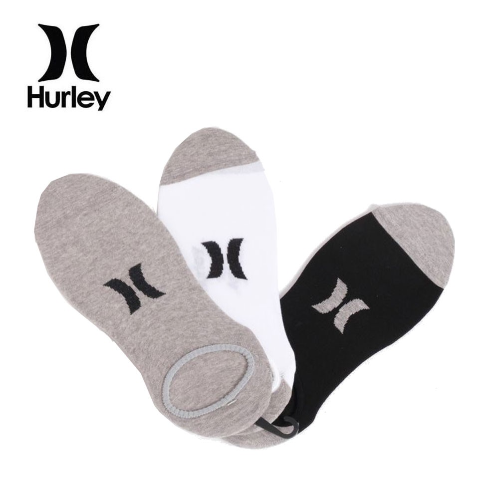 Socquette HURLEY No-Show Noir Homme (X 3 paires)