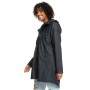 Parka imperméable ROXY Rain Dance Polar Noir Femme