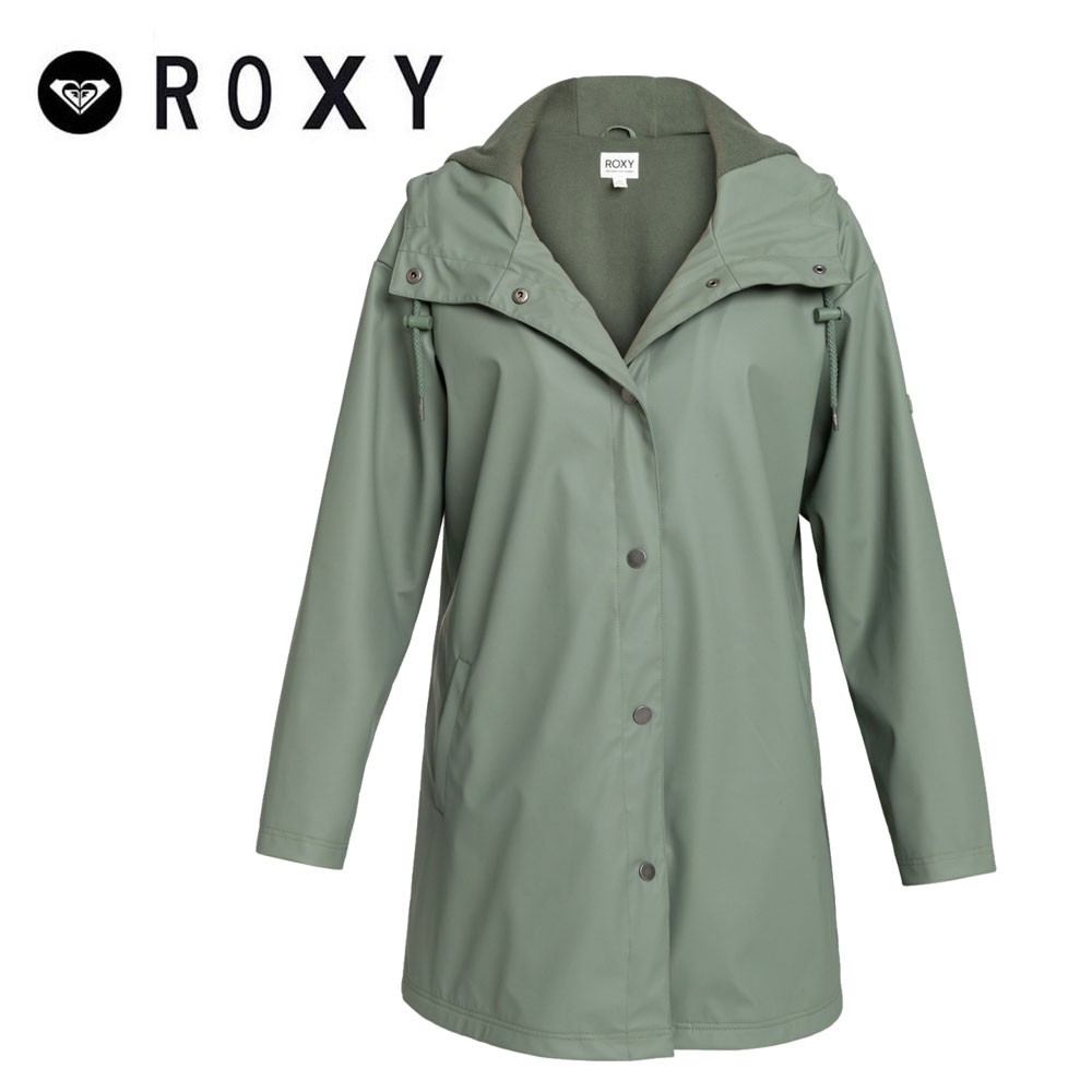 Parka imperméable ROXY Rain Dance Polar Vert Femme