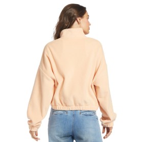 Sweat zippé ROXY Dawn to Dusk Solid Pêche Femme