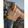 Sweat zippé ROXY Dawn to Dusk Solid Pêche Femme