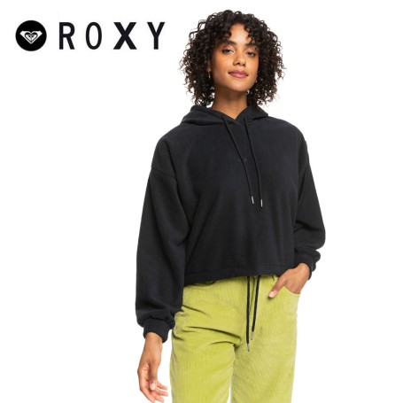 Sweat à capuche ROXY Best Wave Anthracite Femme