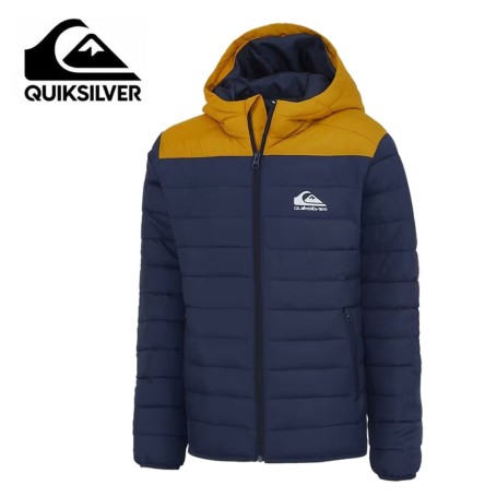 Doudoune QUIKSILVER Shaddy Block Bleu / Moutarde Garcon