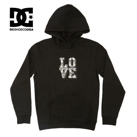 Sweat à capuche DC SHOES Blabac Love Noir Junior