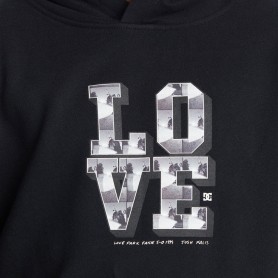 Sweat à capuche DC SHOES Blabac Love Noir Junior