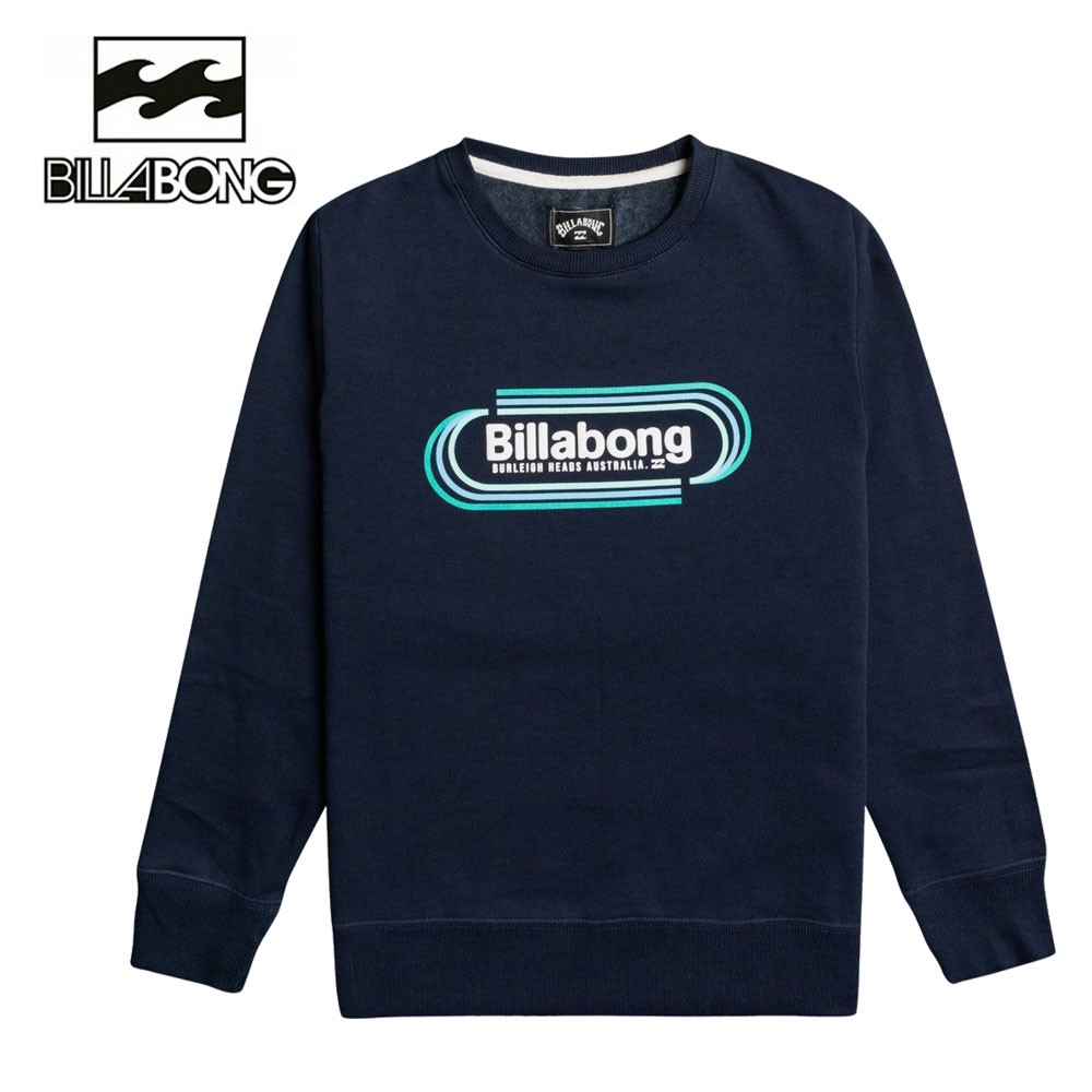 Sweat BILLABONG Road Stop Crew Blue Garçon