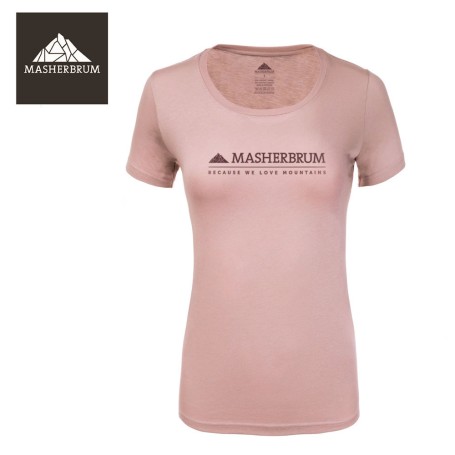Tee-shirt MASHERBRUM Msh Origin Rose Femme