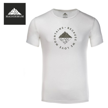 Tee-shirt MASHERBRUM Msh Lago Ecru Homme