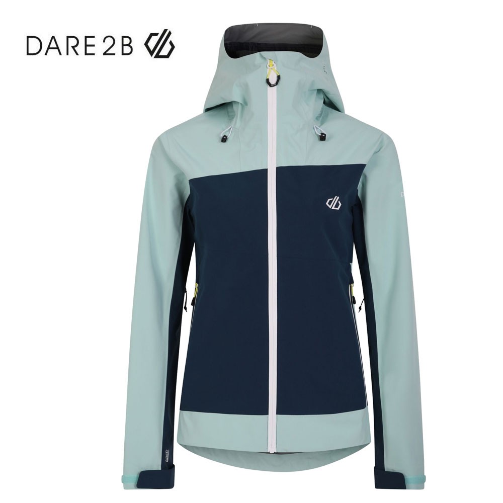 Veste imperméable DARE 2B Traversing II Bleu/Vert Femme