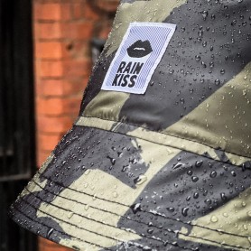 Bob PLANKS x RAIN KISS Bucket Hat Noir/Kaki Unisexe