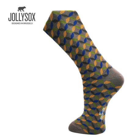Chaussettes de ville JOLLYSOX Antoine Chocolat Homme