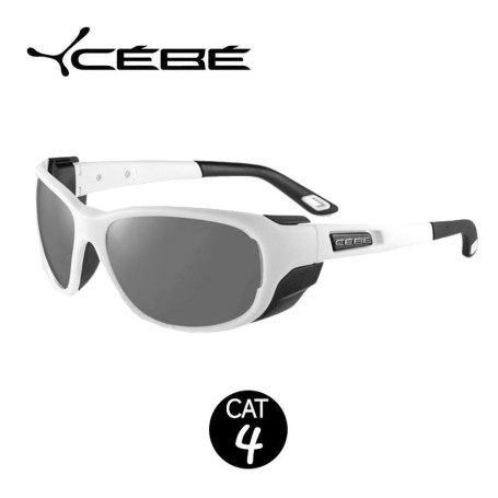 Lunettes de soleil CEBE Everest Blanc/Noir Unisexe - Cat.4