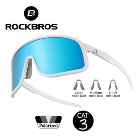Lunettes polarisées ROCKBROS 14110025003 Blanc - Cat.3