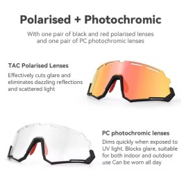 Lunettes ROCKBROS 14210004001 Noir - Polarisées/Photochromique