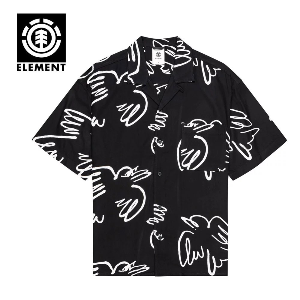 Chemise ELEMENT Resort Noir/Blanc Homme