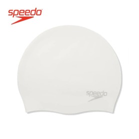 Bonnet de natation SPEEDO Plain Moulded Blanc Unisexe