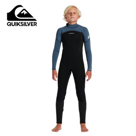 Combisurf QUIKSILVER Prologue Back Zip 3:2 Noir/Bleu Junior