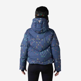 Doudoune de ski ROSSIGNOL JCC Modul Print Down Bomber Bleu Femme