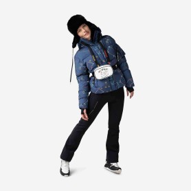 Doudoune de ski ROSSIGNOL JCC Modul Print Down Bomber Bleu Femme