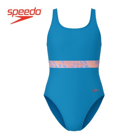 Maillot de bain SPEEDO Contour Belted Bleu Fille