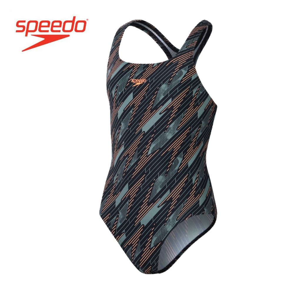 Maillot de bain SPEEDO Hyperboom Medalist Noir/Orange/Vert Fille