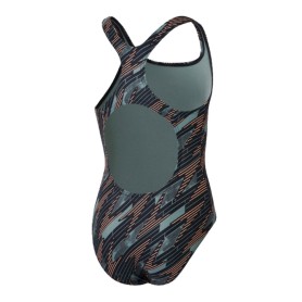 Maillot de bain SPEEDO Hyperboom Medalist Noir/Orange/Vert Fille
