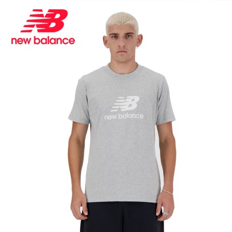 Tee-shirt NEW BALANCE Sport Essentials Logo Gris Hommes