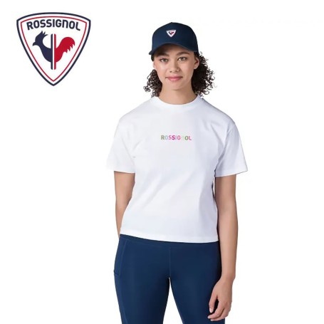 Tee-shirt ROSSIGNOL Embroidery Blanc Femme